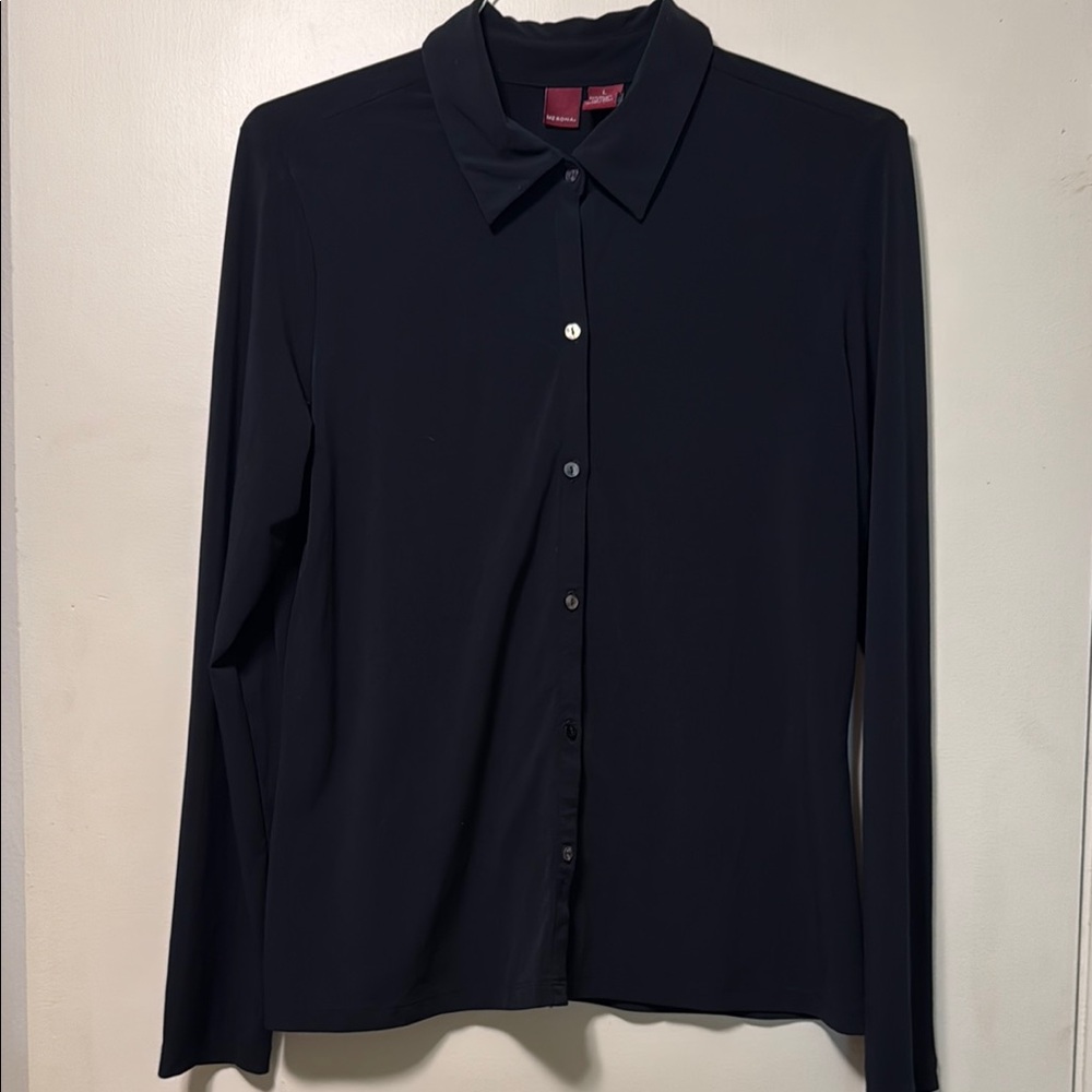 Merona Blue Long Sleeve Button Down Shirt
